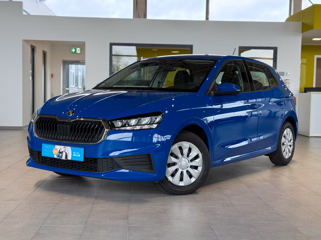 Skoda Fabia 2023 г. Синий, пробег 59500 км