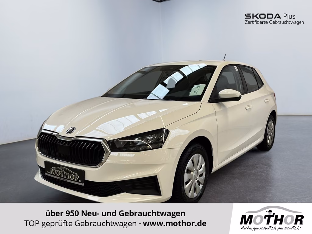 Skoda Fabia 2022 г. Белый, пробег 47540 км