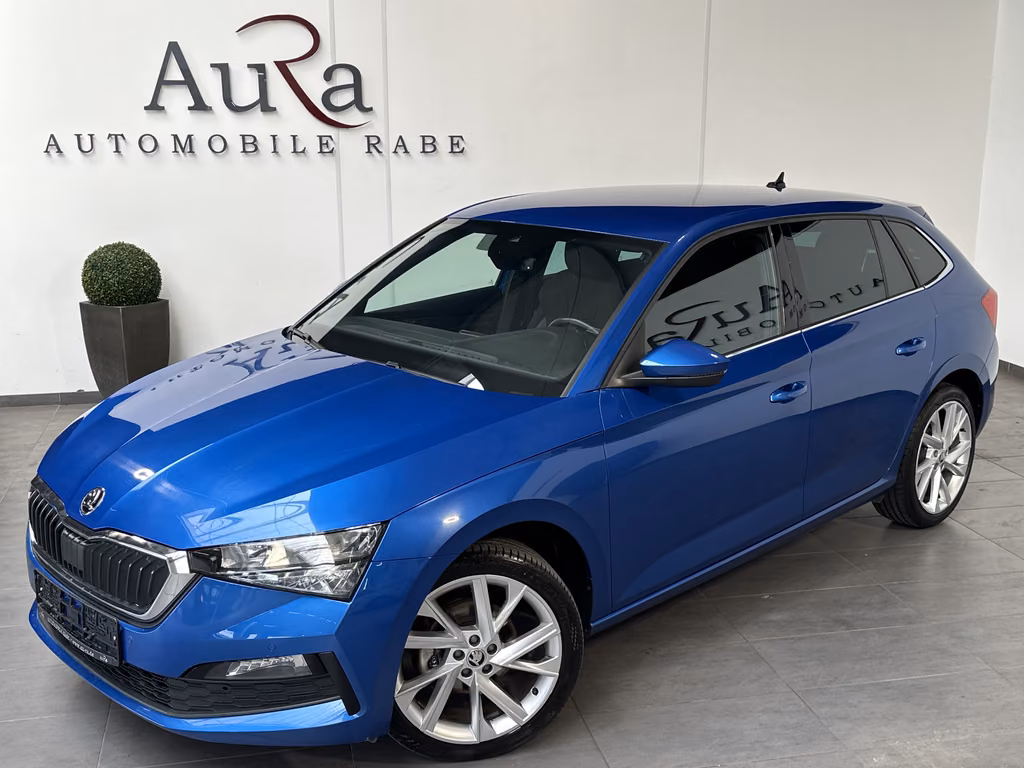Skoda Scala 2023 г. Синий, пробег 46750 км
