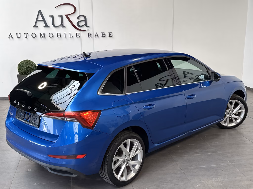 Skoda Scala 2023 г. Синий, пробег 46750 км