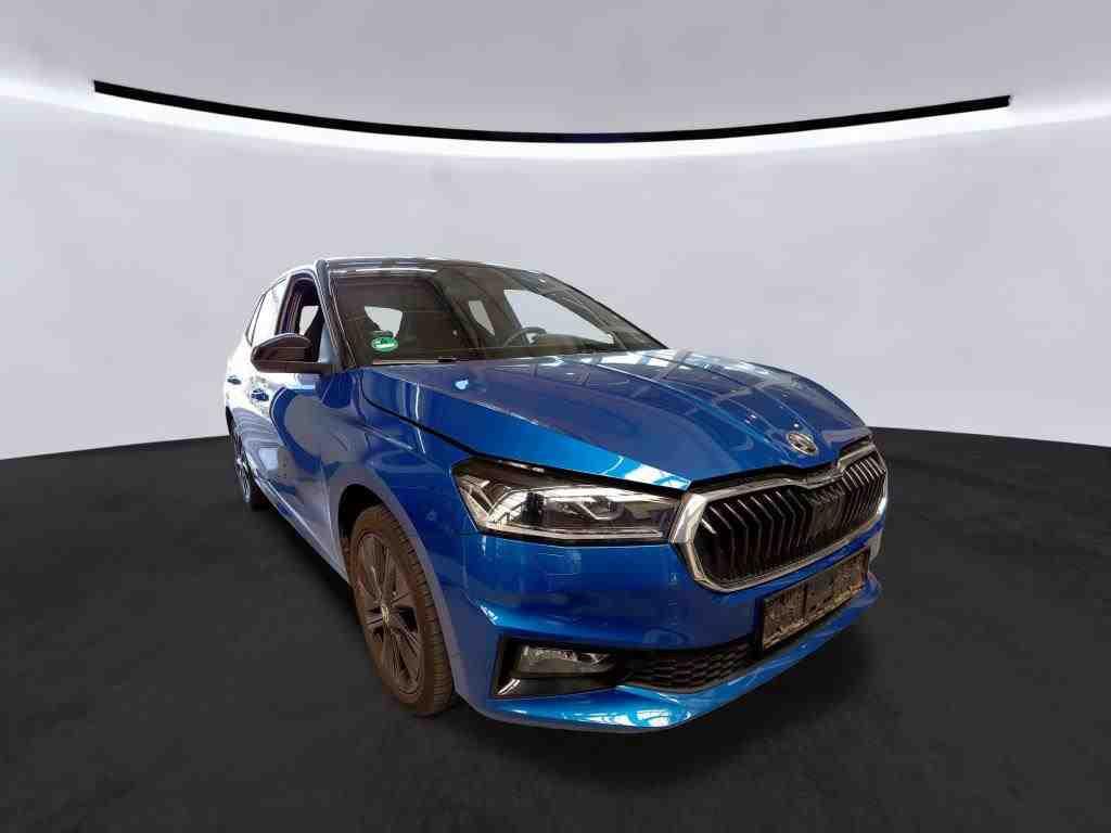 Skoda Fabia 2022 г. Синий, пробег 47500 км