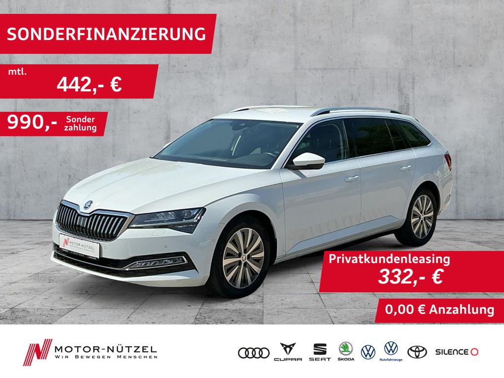 Skoda Superb 2023 г. Белый, пробег 45968 км