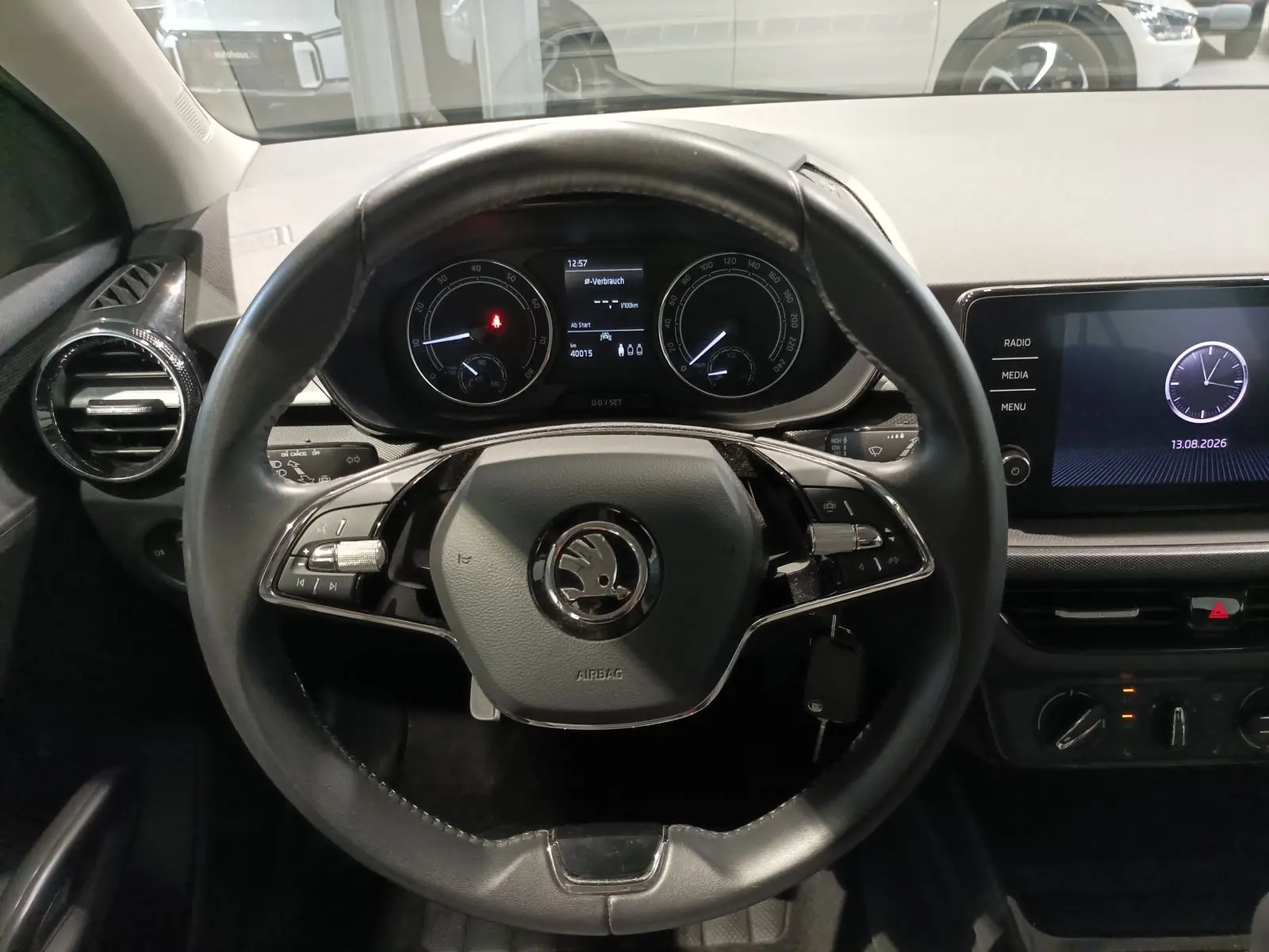 Skoda Fabia 2022 г. Чёрный, пробег 40014 км