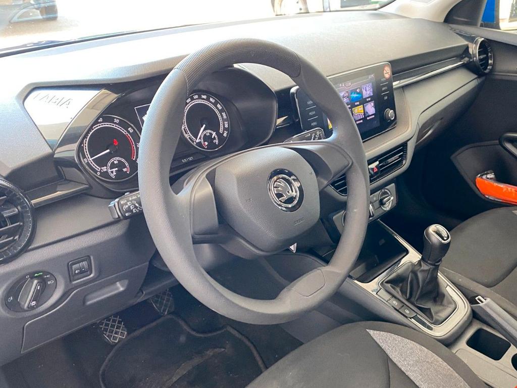 Skoda Fabia 2023 г. Синий, пробег 45440 км