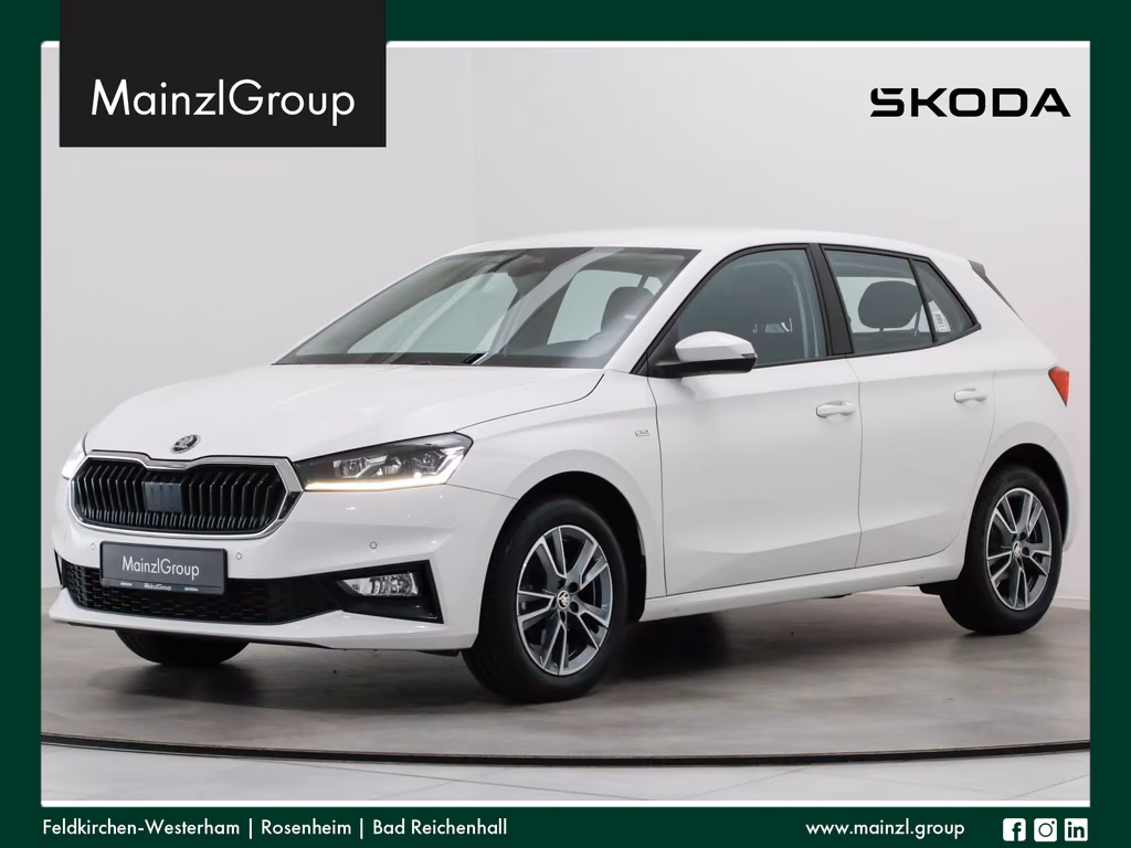 Skoda Fabia 2023 г. Белый, пробег 54172 км