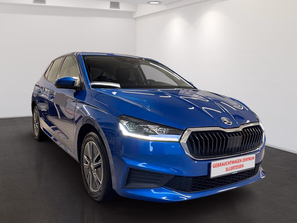 Skoda Fabia 2022 г. Синий, пробег 50533 км