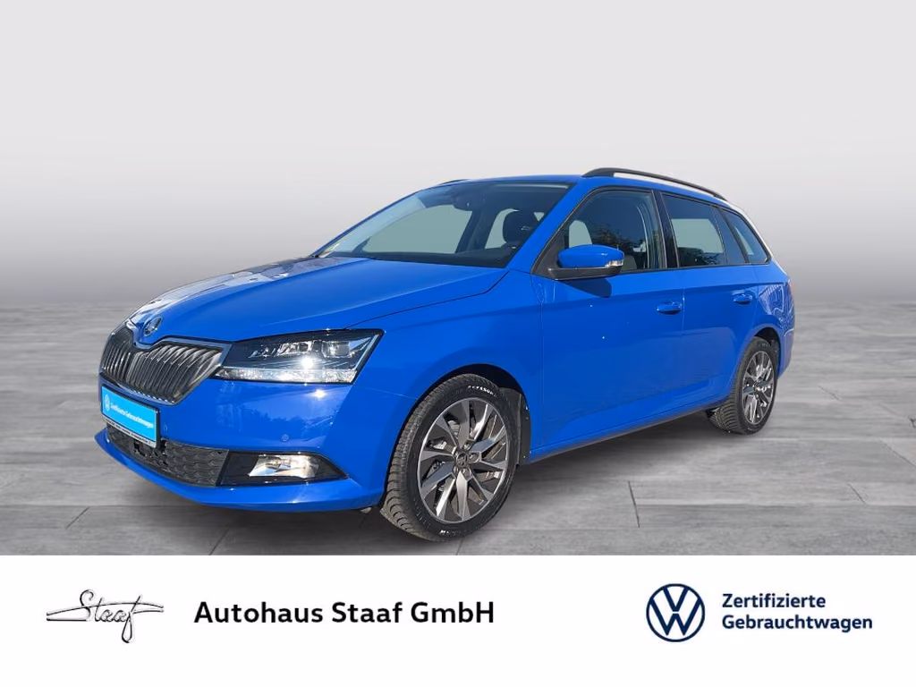 Skoda Fabia 2021 г. Синий, пробег 43591 км