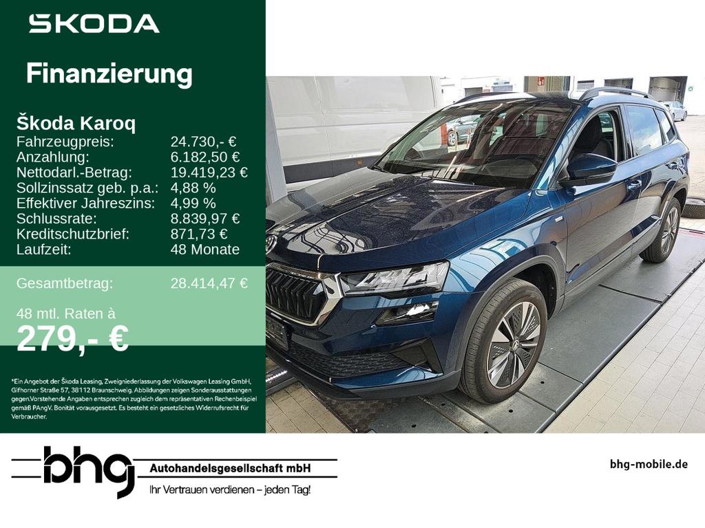 Skoda Karoq 2022 г. Синий, пробег 59229 км