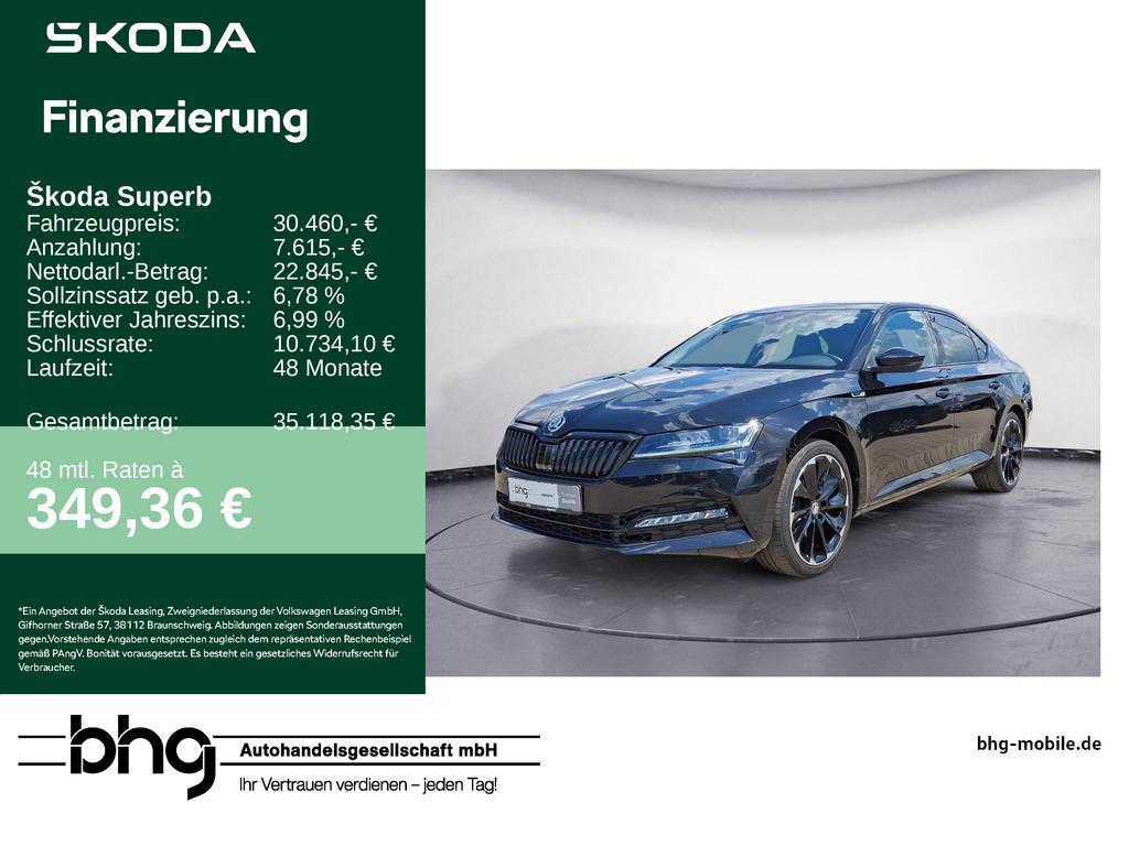 Skoda Superb 2022 г. Чёрный, пробег 57820 км
