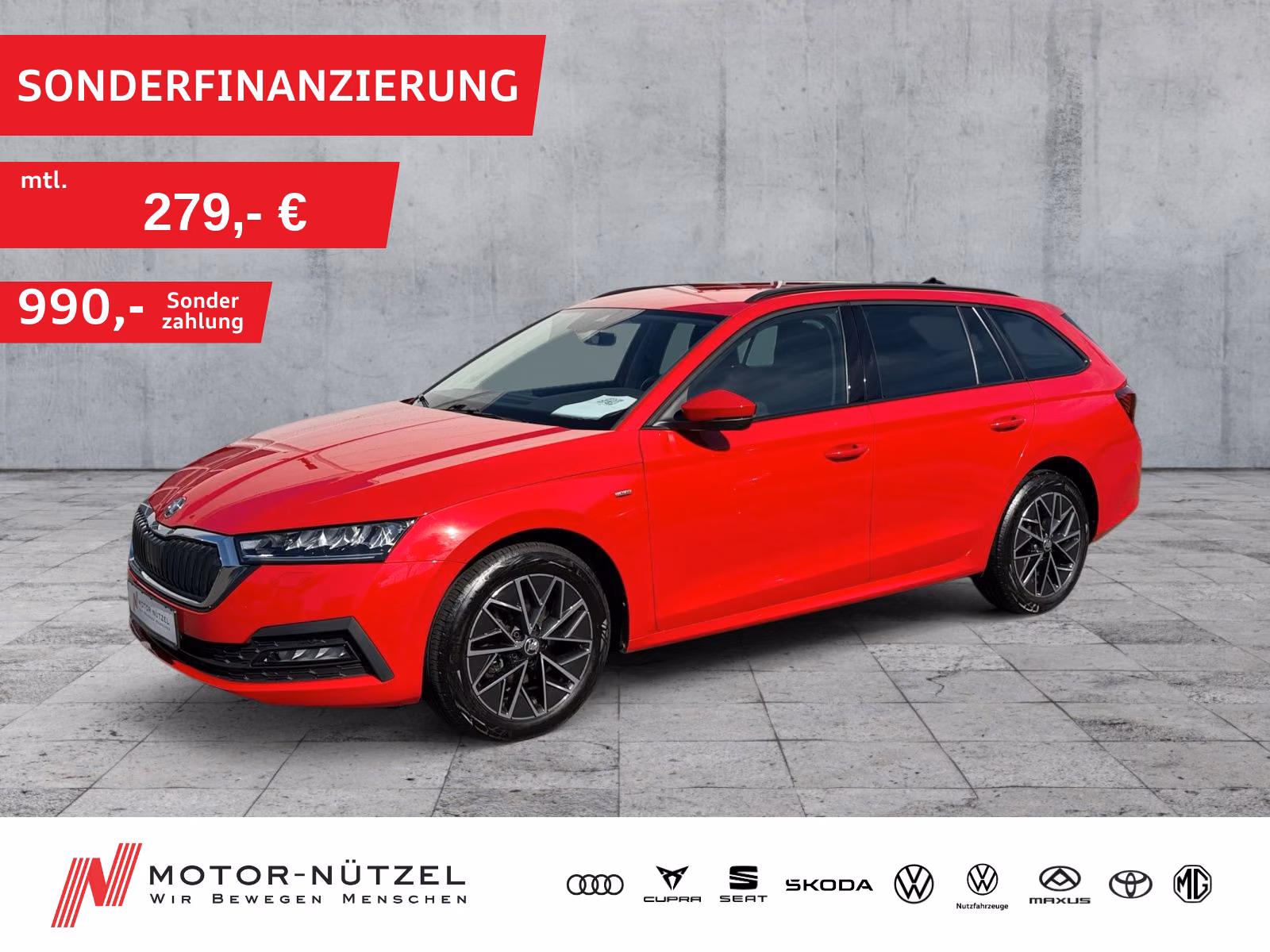 Skoda Octavia 2022 г. Красный, пробег 52216 км
