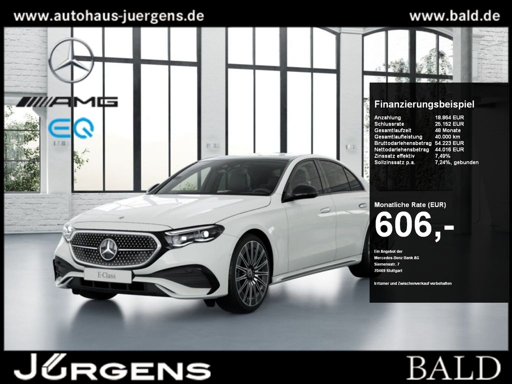 Mercedes-Benz E 220 2025 г. Белый, пробег 12158 км