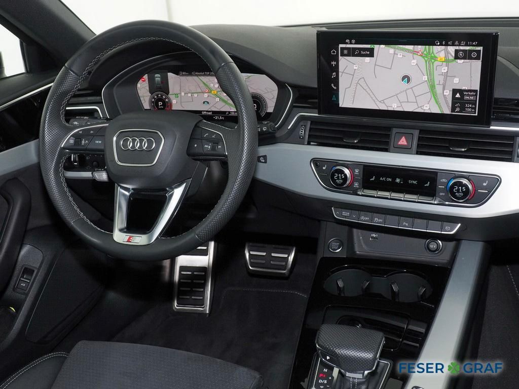 Audi A4 2024 г. Чёрный, пробег 44992 км
