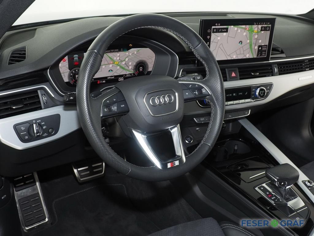 Audi A4 2024 г. Чёрный, пробег 44992 км