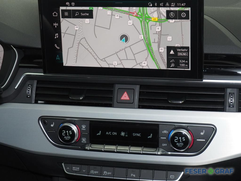 Audi A4 2024 г. Чёрный, пробег 44992 км