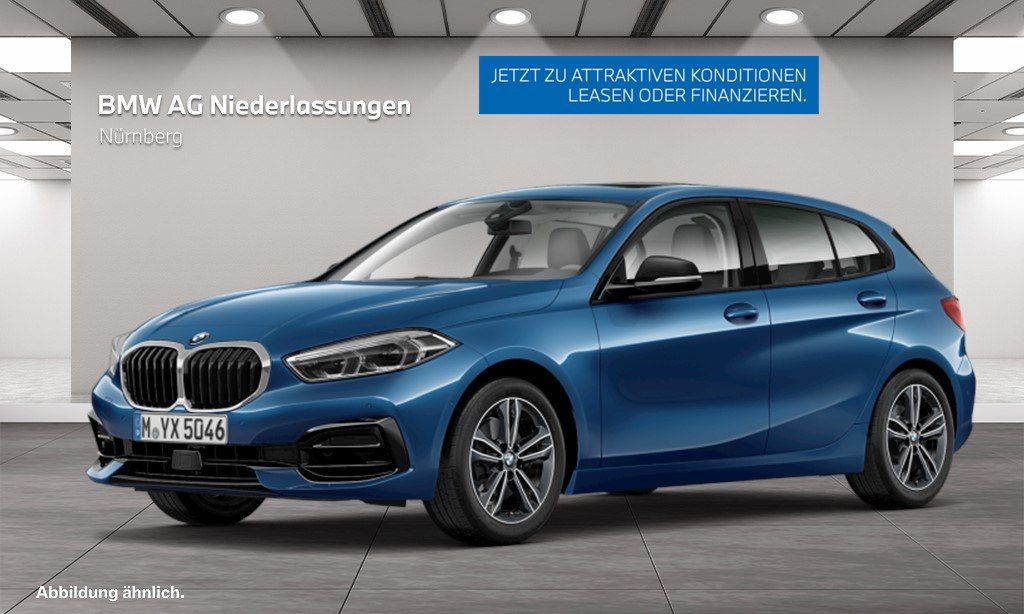 BMW 120 2023 г. Синий, пробег 53798 км