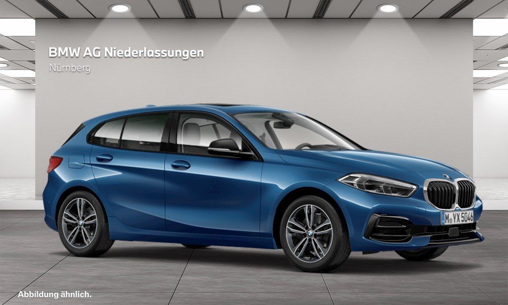 BMW 120 2023 г. Синий, пробег 53798 км