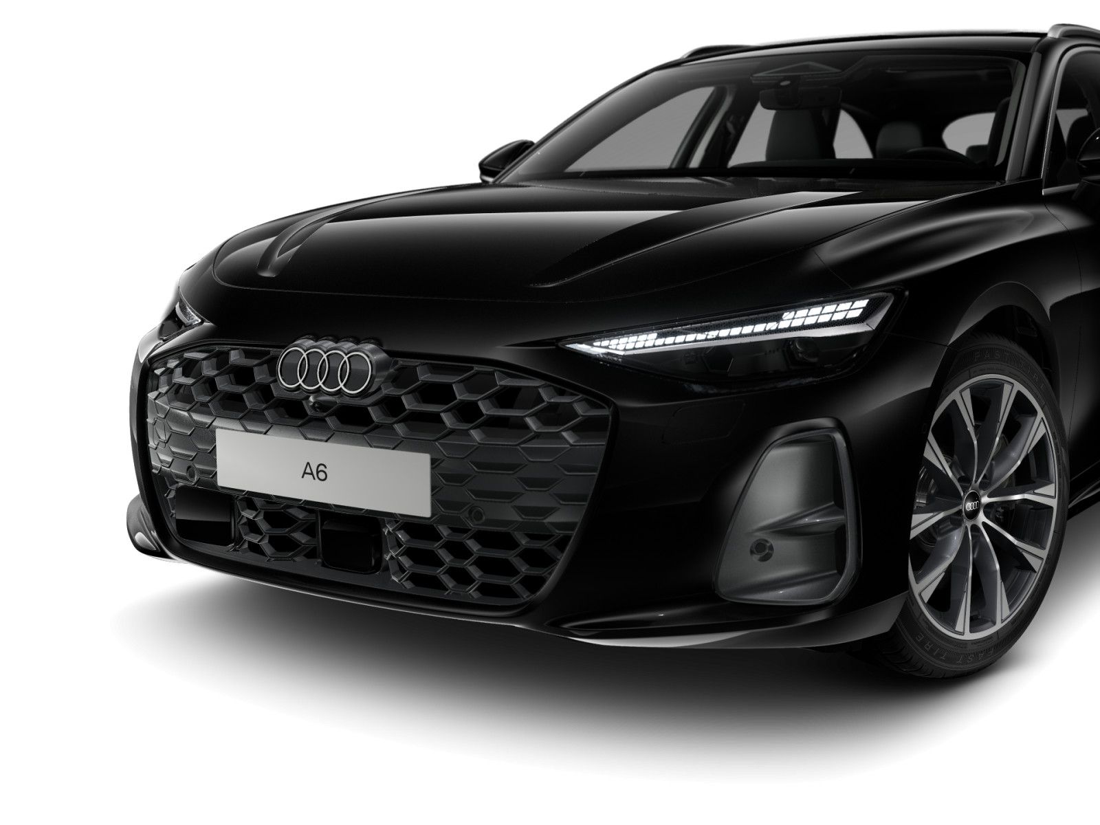 Audi A6 2026 г. Чёрный, пробег 28647 км