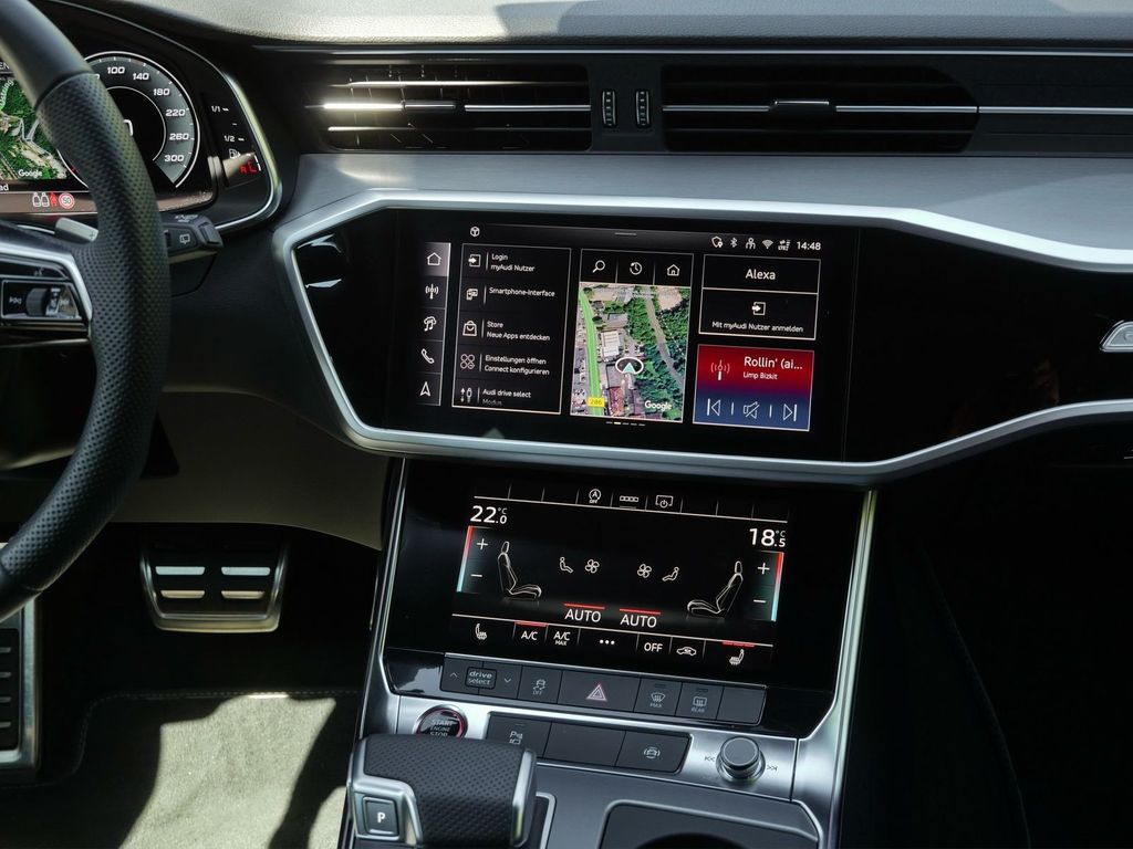 Audi S6 2025 г. Чёрный, пробег 29900 км