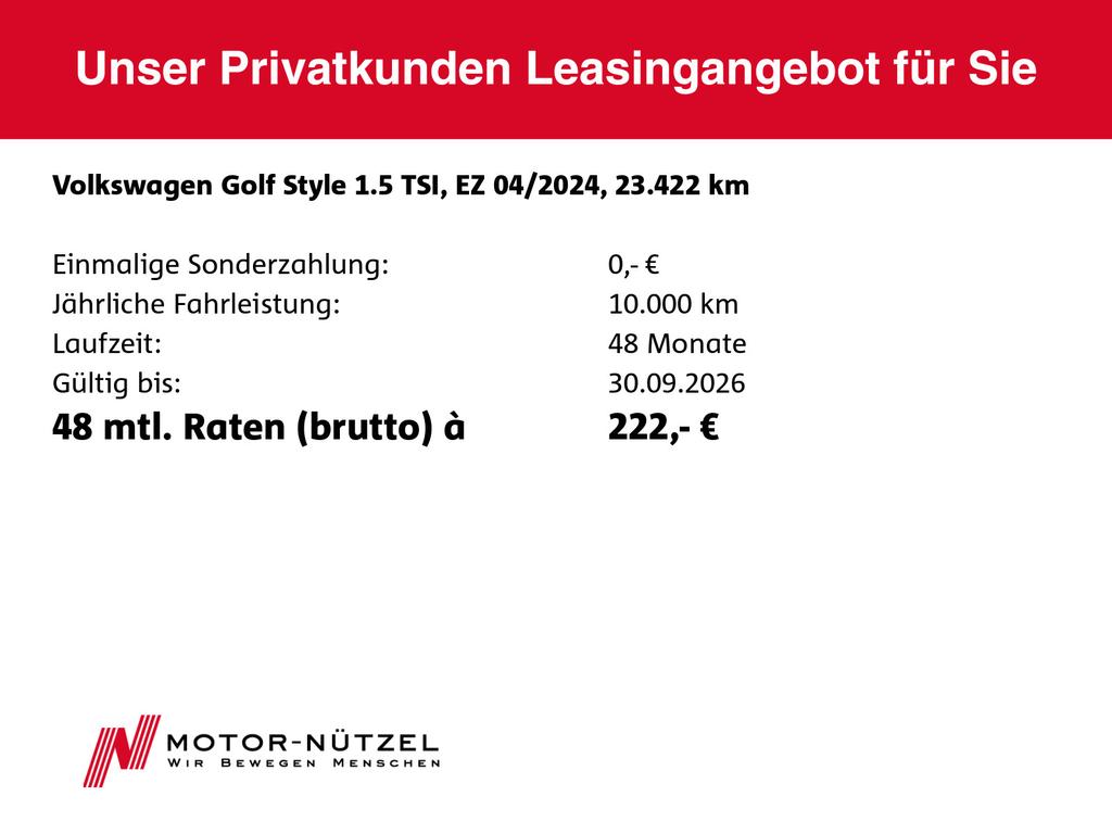 Volkswagen Golf 2024 г. Чёрный, пробег 23422 км