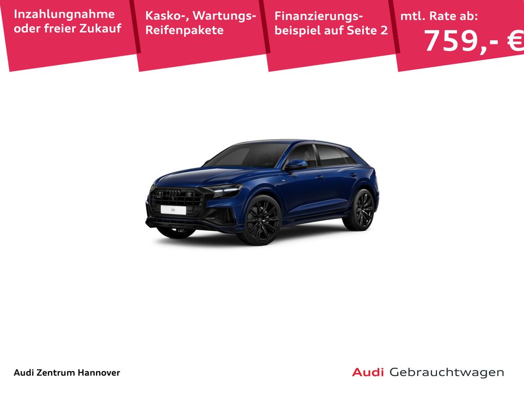 Audi Q8 2023 г. Синий, пробег 14301 км