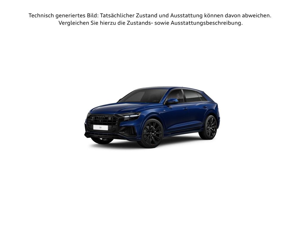 Audi Q8 2023 г. Синий, пробег 14301 км