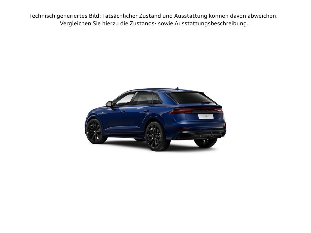 Audi Q8 2023 г. Синий, пробег 14301 км