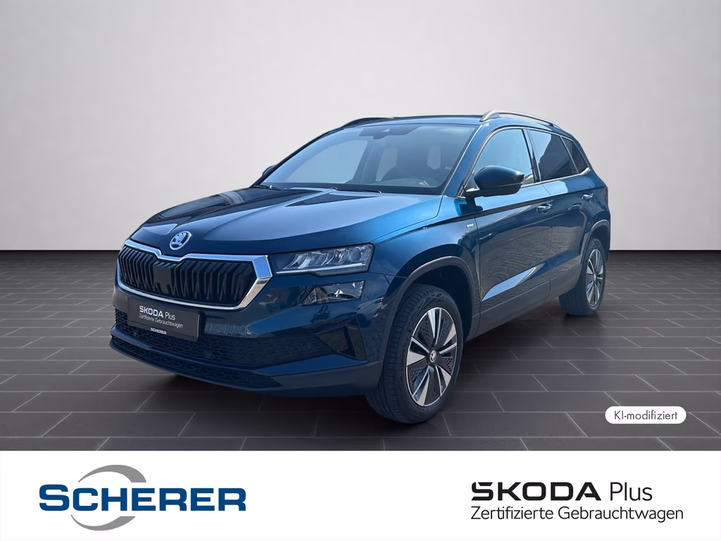 Skoda Karoq 2022 г. Синий, пробег 53386 км