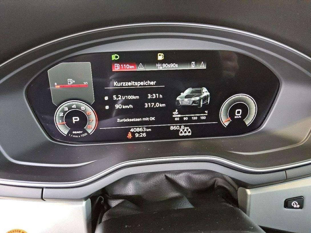 Audi A4 2023 г. Чёрный, пробег 40863 км