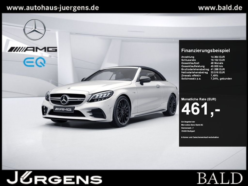 Mercedes-Benz C 43 AMG 2022 г. Белый, пробег 56919 км
