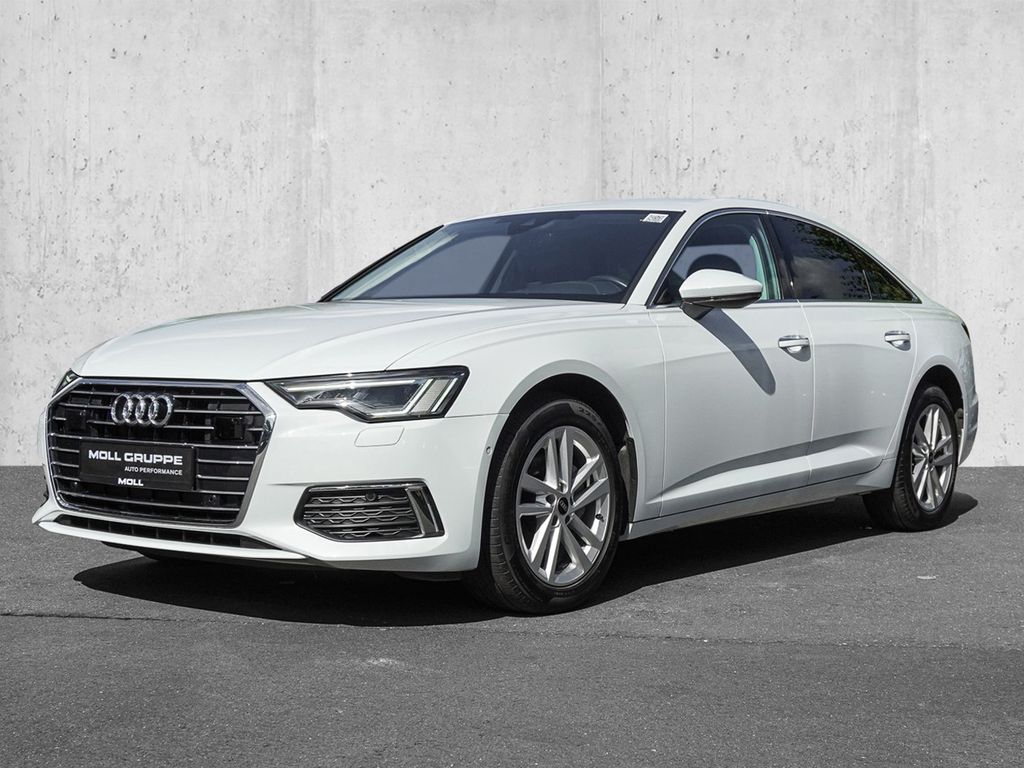 Audi A6 2023 г. Белый, пробег 56856 км
