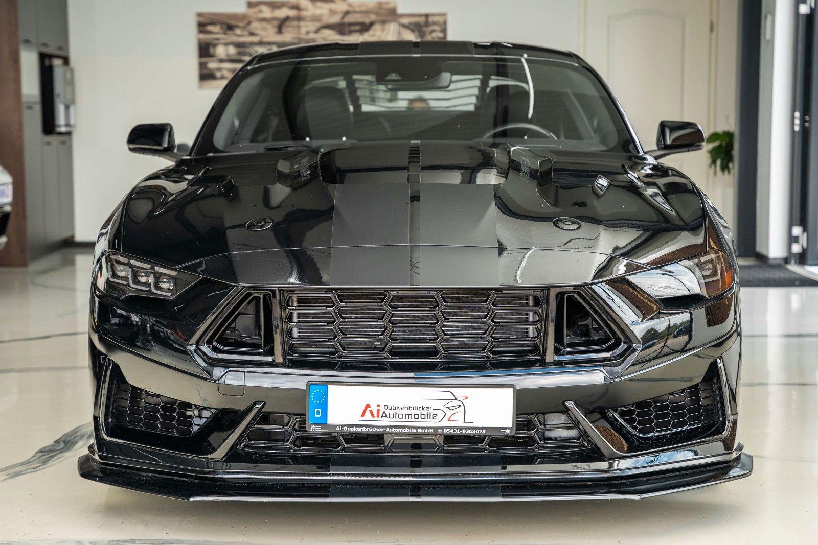 Ford Mustang 2021 г. Чёрный, пробег 55329 км
