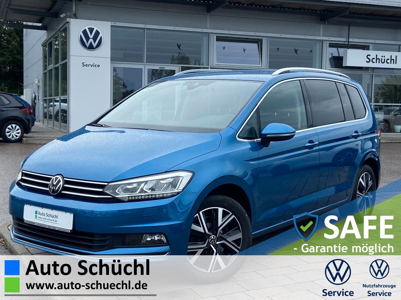 Volkswagen Touran 2022 г. Синий, пробег 49243 км