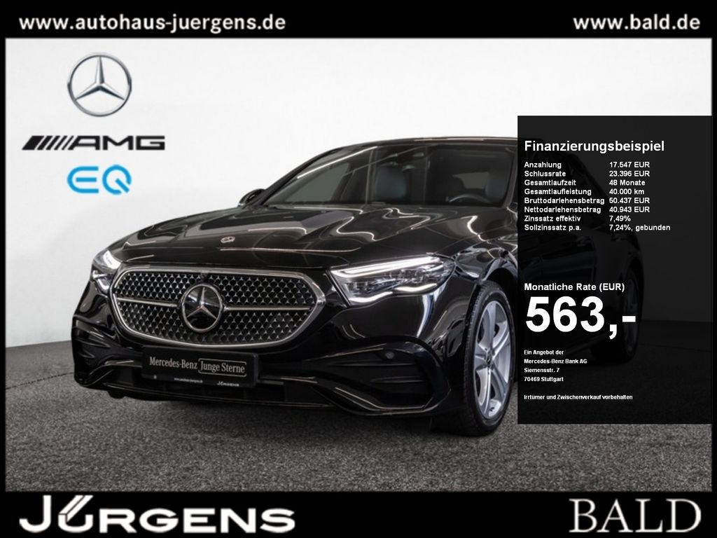 Mercedes-Benz E 220 2025 г. Чёрный, пробег 24511 км