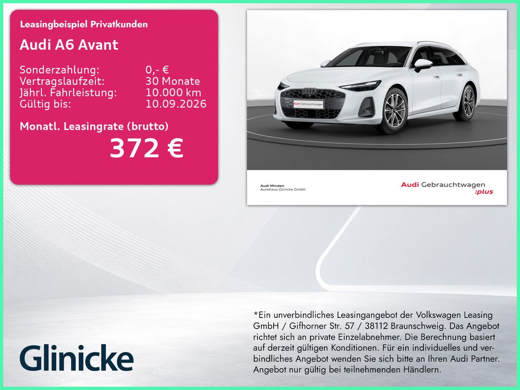 Audi A6 2026 г. Белый, пробег 13880 км