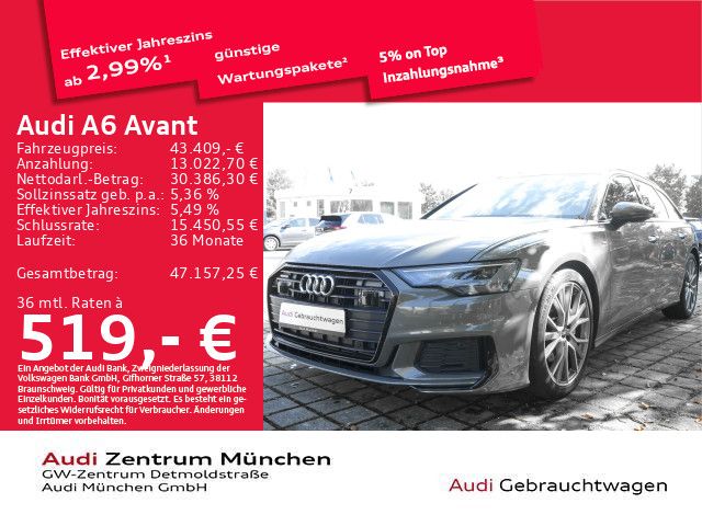 Audi A6 2023 г. Серый, пробег 26523 км