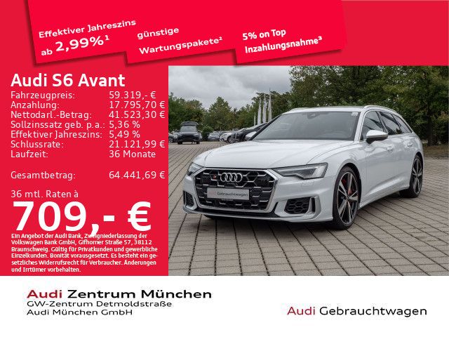 Audi S6 2024 г. Белый, пробег 22779 км