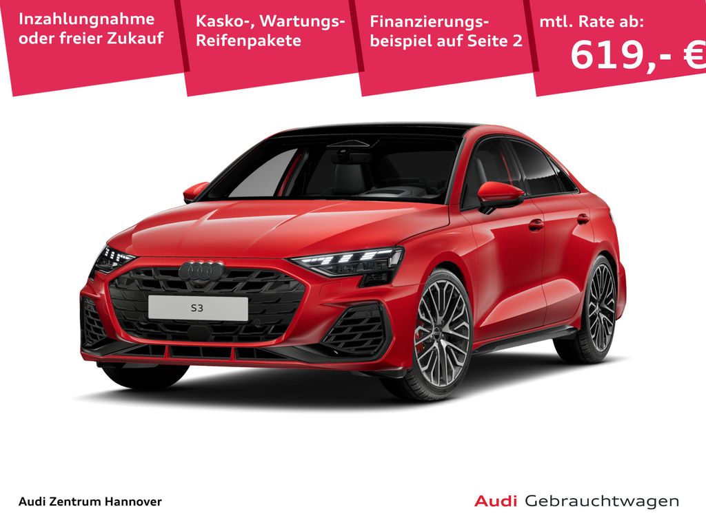 Audi S3 2025 г. Красный, пробег 3171 км