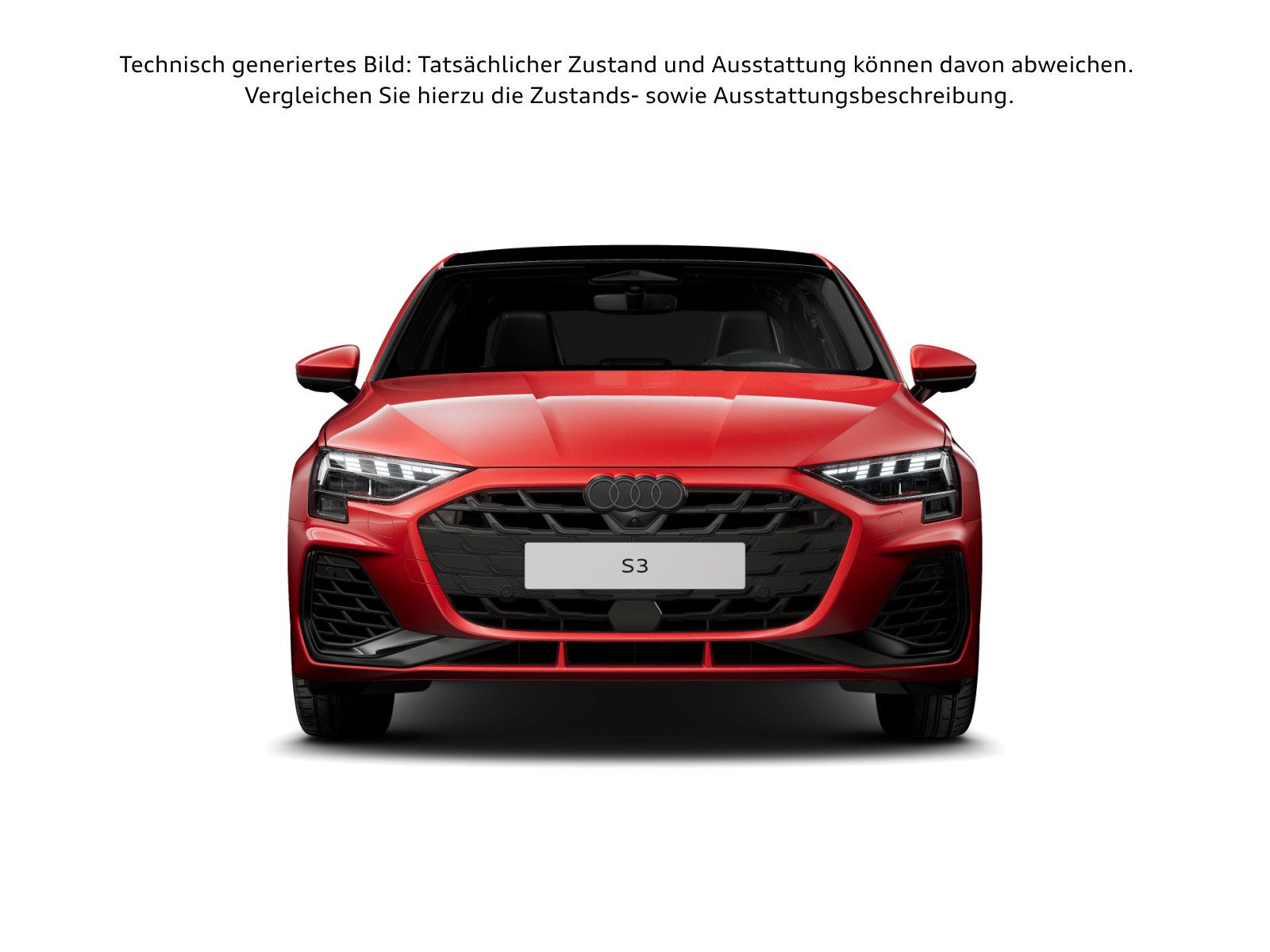 Audi S3 2025 г. Красный, пробег 3171 км
