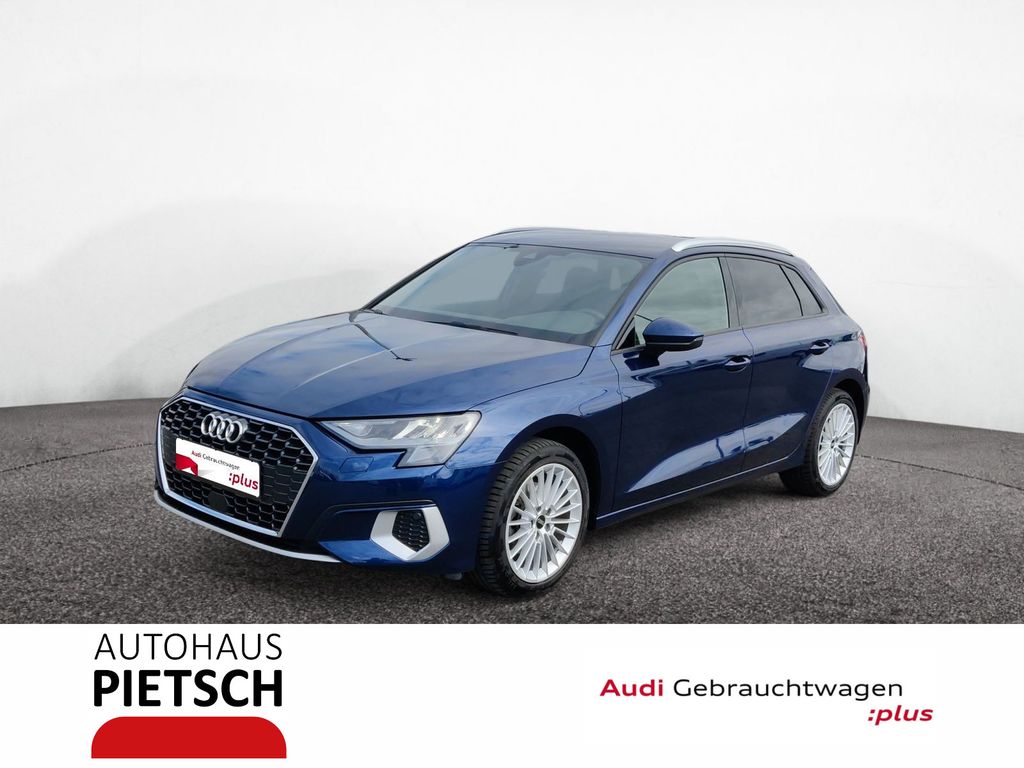 Audi A3 2021 г. Синий, пробег 40924 км