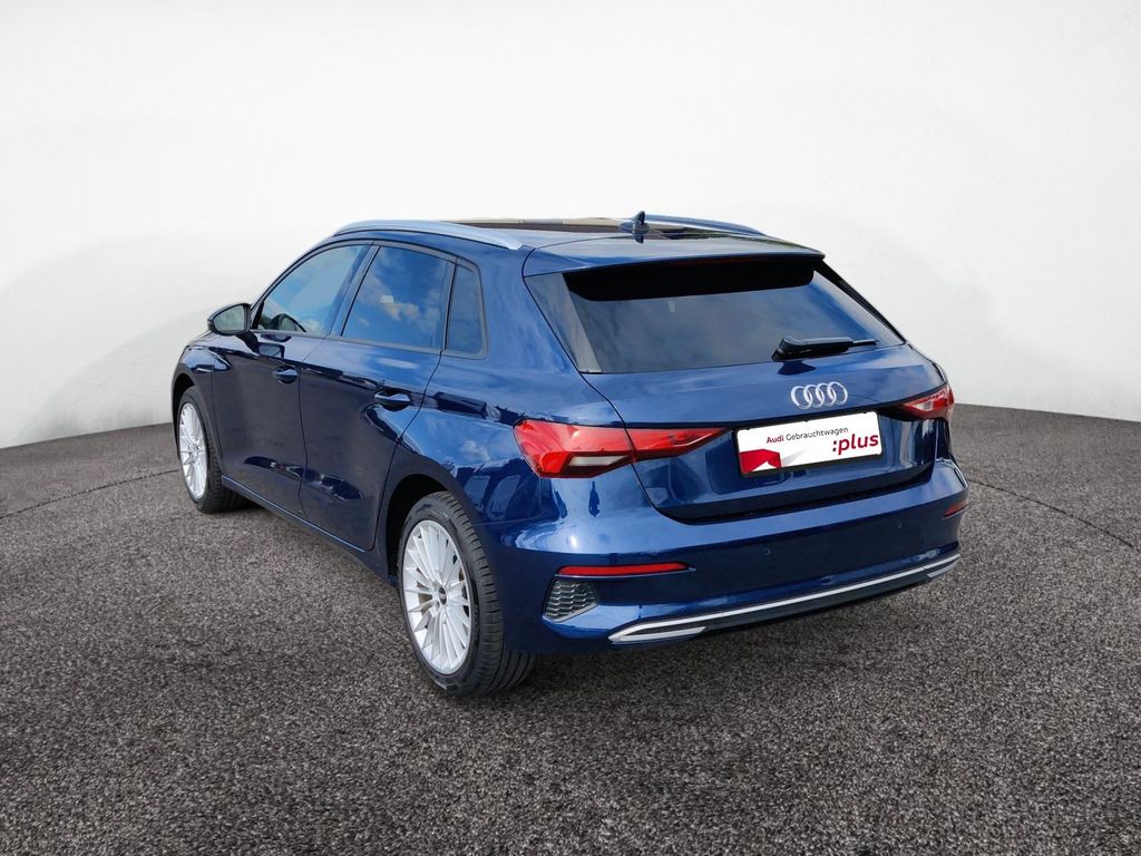 Audi A3 2021 г. Синий, пробег 40924 км