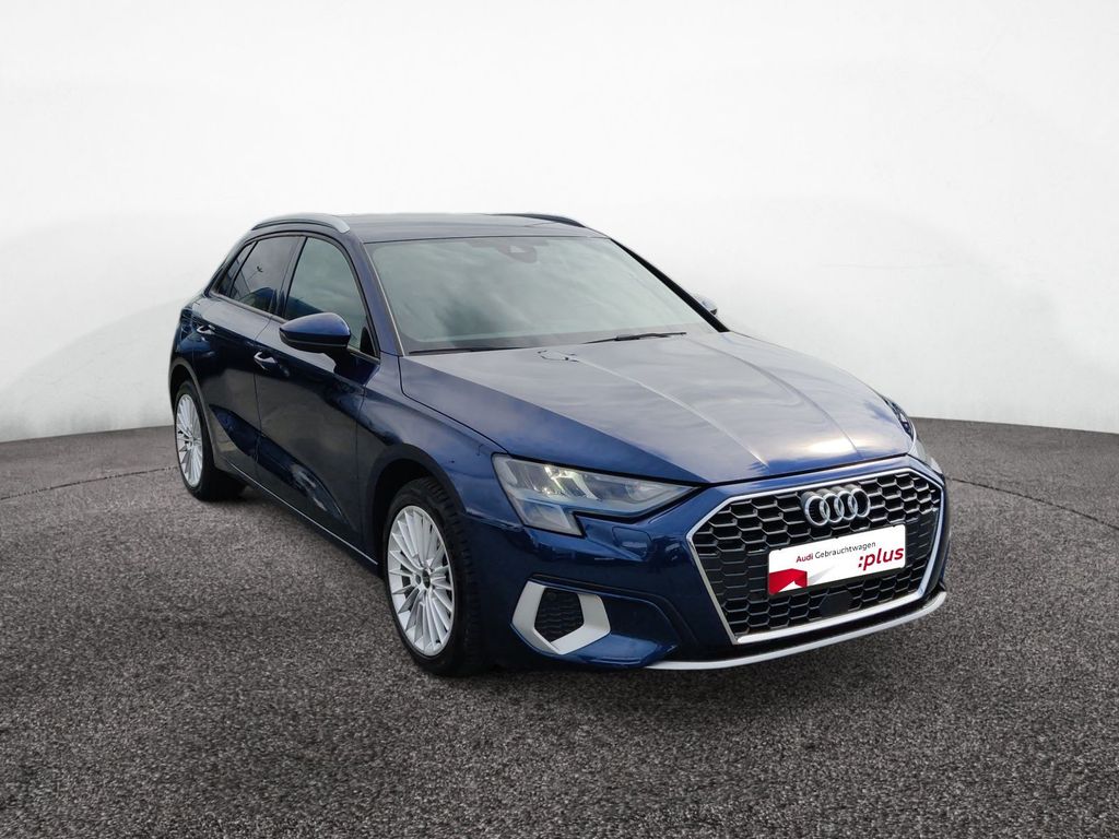 Audi A3 2021 г. Синий, пробег 40924 км