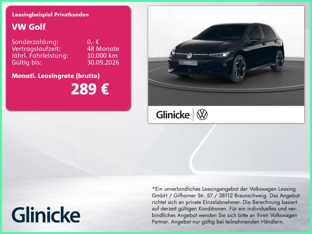 Volkswagen Golf 2025 г. Чёрный, пробег 5350 км