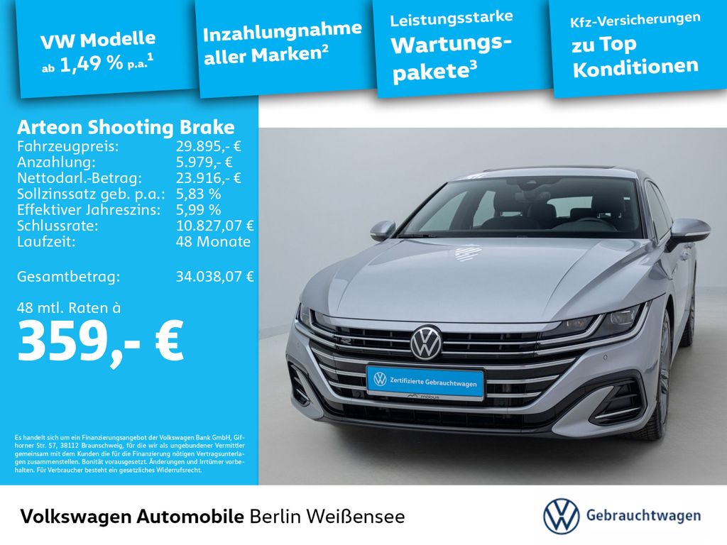 Volkswagen Arteon 2023 г. Серебристый, пробег 35226 км