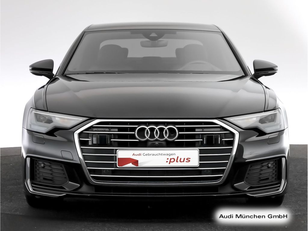 Audi A6 2023 г. Чёрный, пробег 55657 км