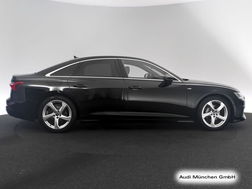Audi A6 2023 г. Чёрный, пробег 55657 км