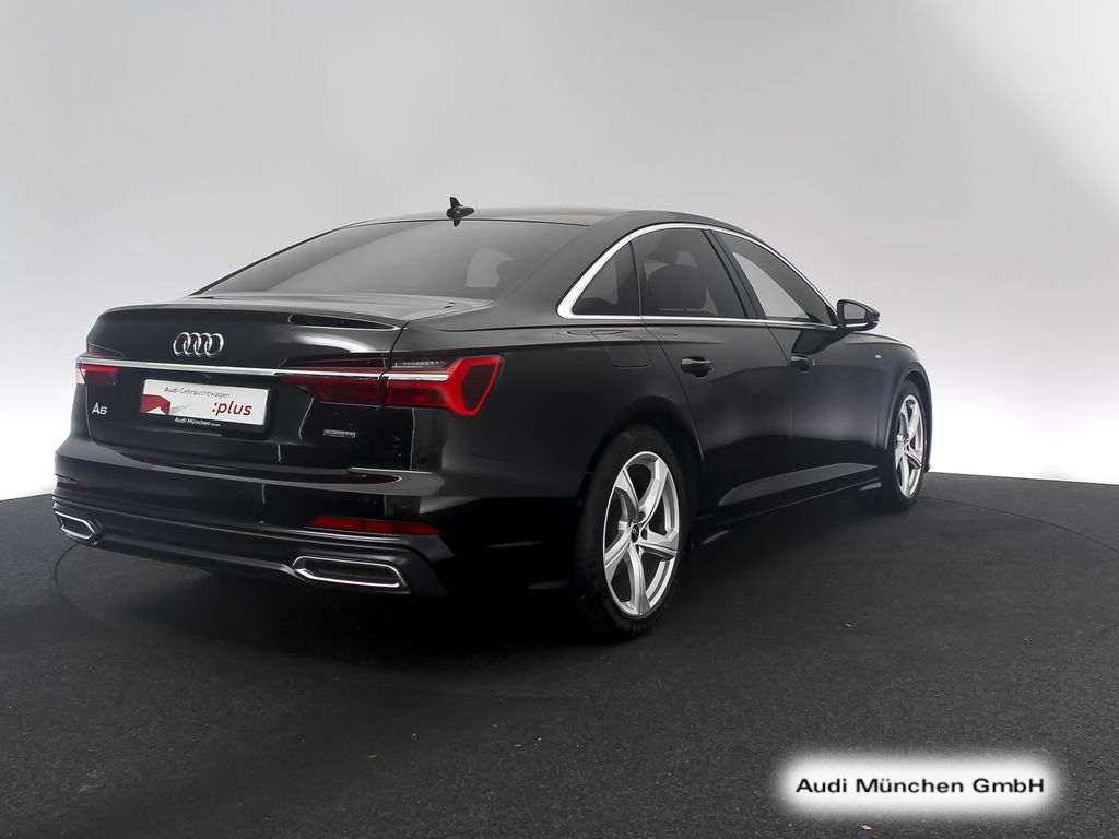 Audi A6 2023 г. Чёрный, пробег 55657 км