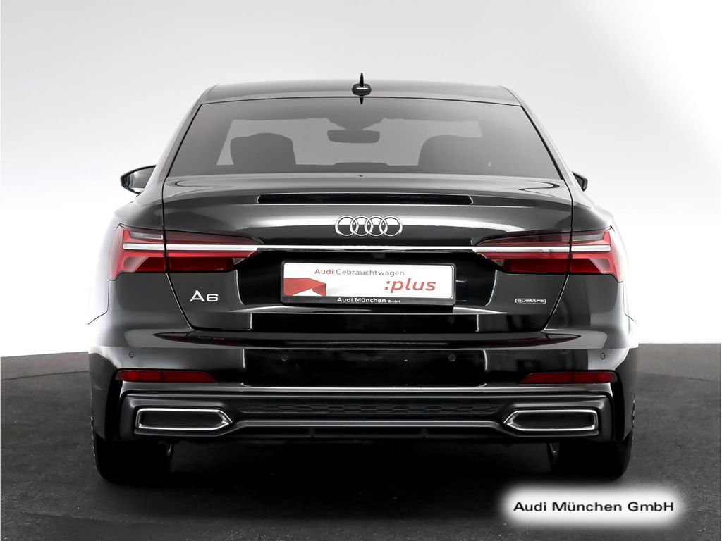 Audi A6 2023 г. Чёрный, пробег 55657 км