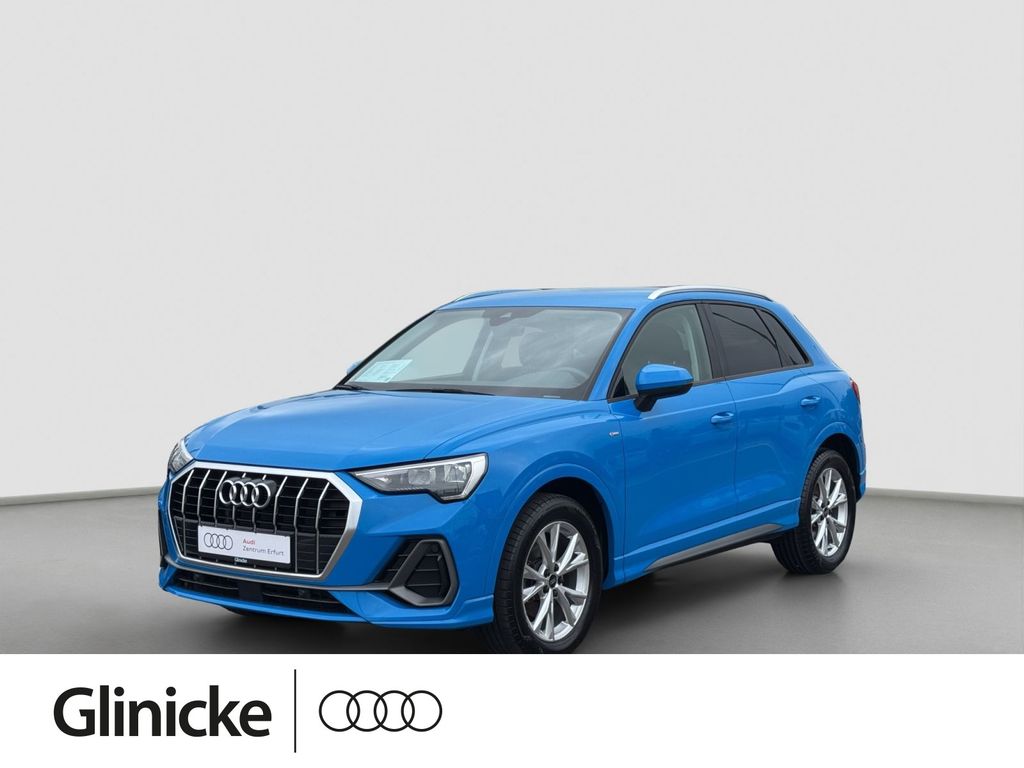 Audi Q3 2023 г. Синий, пробег 46000 км