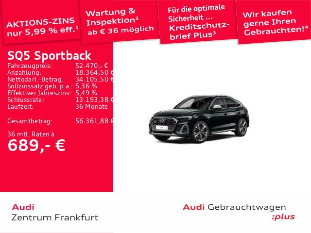Audi SQ5 2022 г. Чёрный, пробег 41201 км