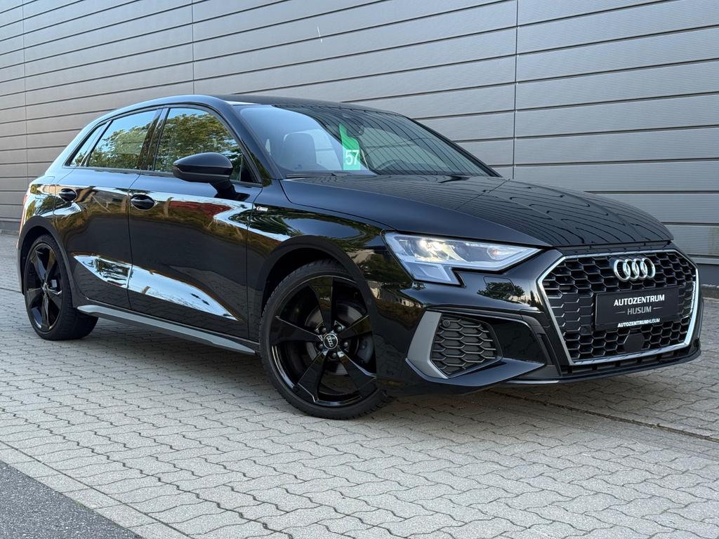 Audi A3 2023 г. Чёрный, пробег 50118 км